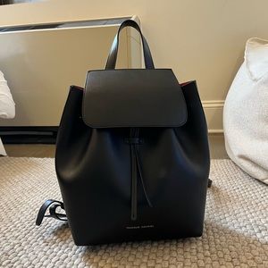 Mansur Gavriel mini backpack black and red